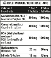 MST - Glucosamine Chondroitine MSM  HYALURON - 90 Tabletten