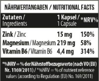 MST - Zinc  Magnesium  B6 60 vegane Caps